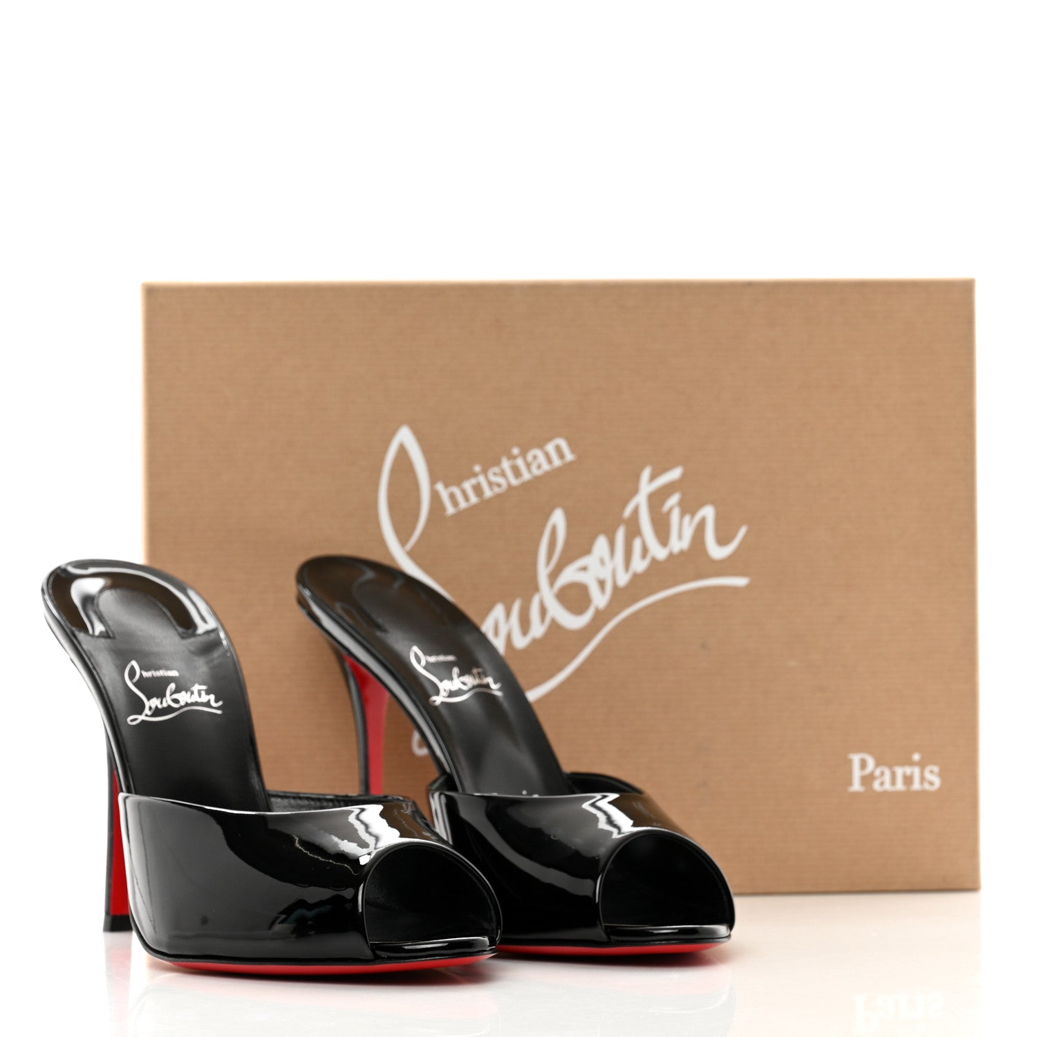 Christian Louboutin Patent Me Dolly 100 Sandals 40 Black 8 of 8