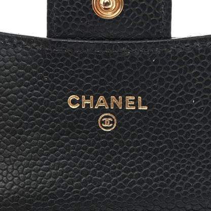 Chanel Caviar Quilted Flap Card Holder Wallet Black 6 of 11