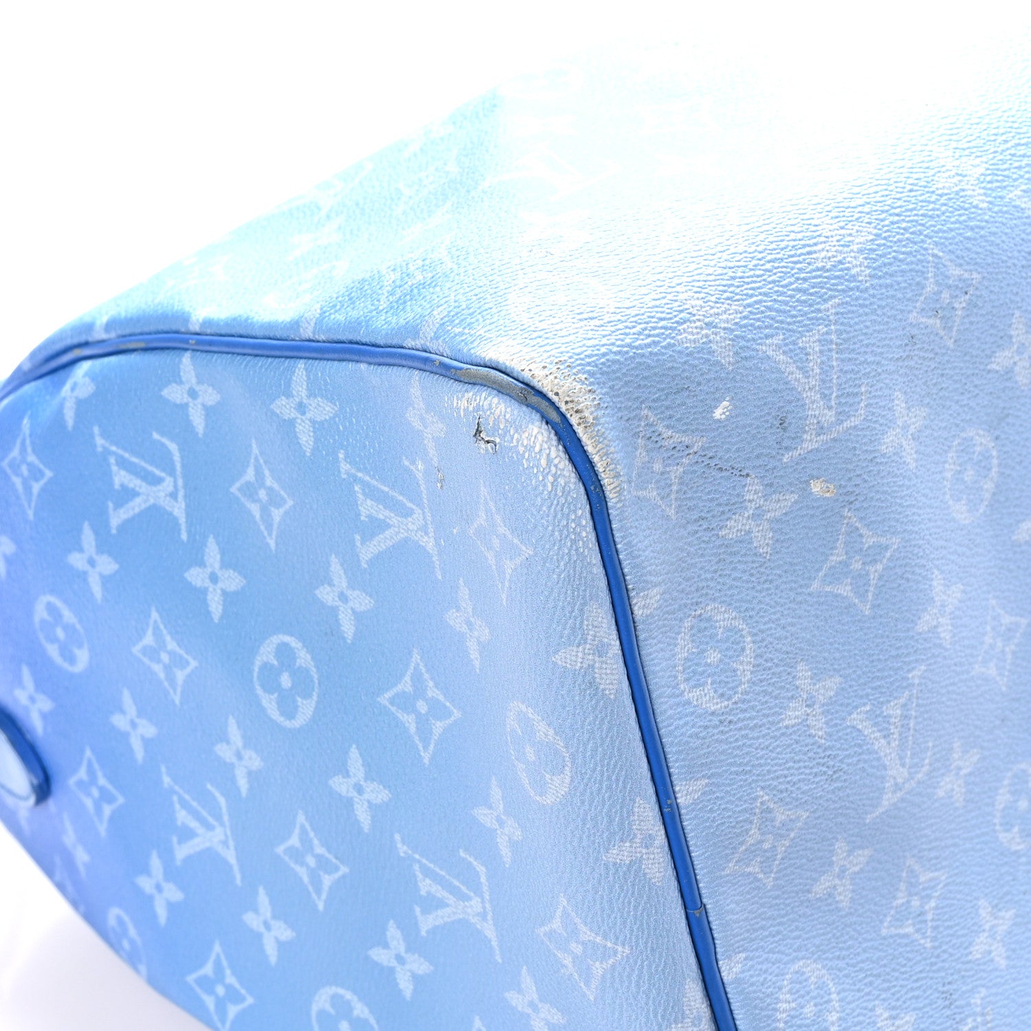 Louis Vuitton Monogram Clouds Keepall Bandouliere 50 Blue 7 of 12