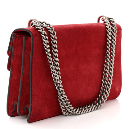 Gucci Suede Vitello Velvet Small Dionysus Shoulder Bag Vulcanic Red 3 of 10