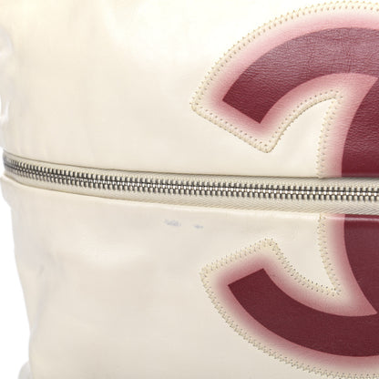 Chanel Calfskin Large Expandable Paris London Tote Bag White 9 of 17