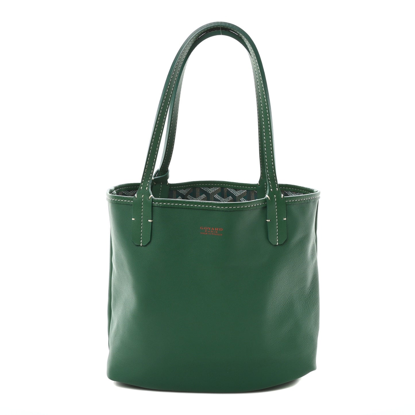 Goyardine Reversible Mini Anjou Green
