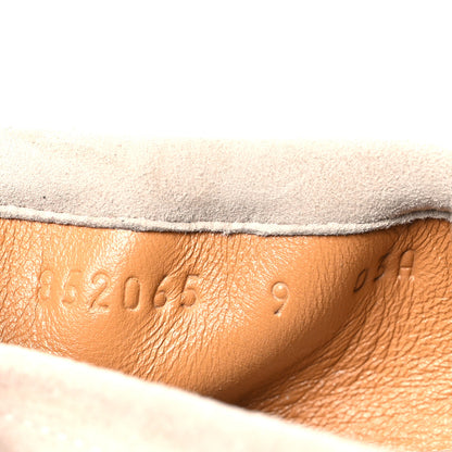 Gucci Suede Mens 1953 Horsebit Loafers 9 Oatmeal 8 of 10