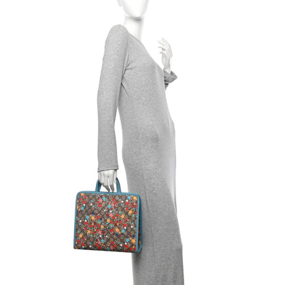 Gucci GG Supreme Monogram Star Print Childrens Tote Blue Multicolor 2 of 10