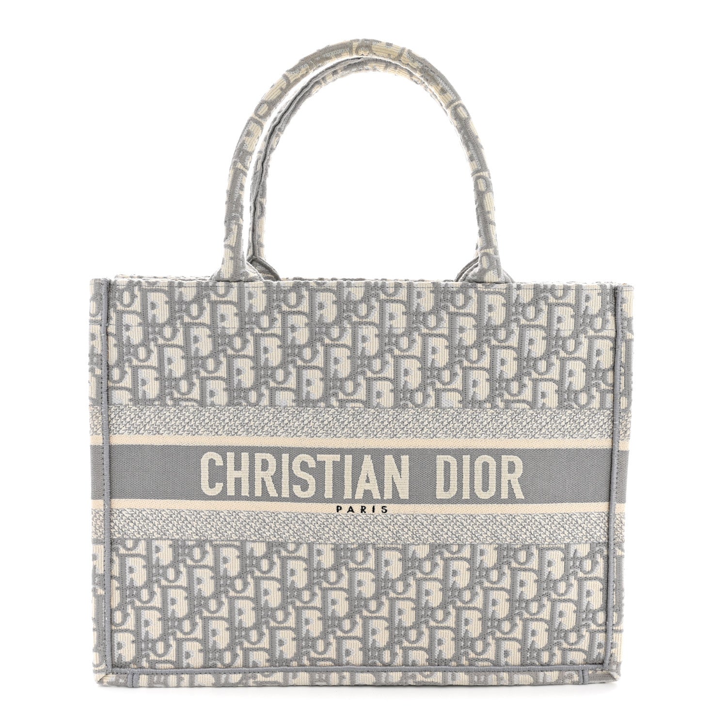 Christian Dior Oblique Medium Book Tote Grey 1 of 13
