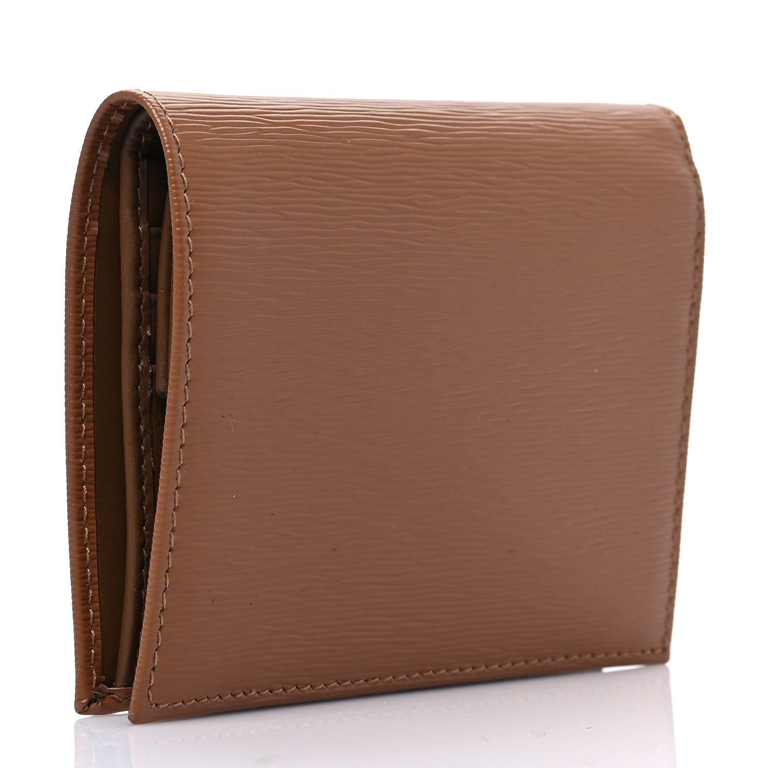 Prada Vitello Move Bi-Fold Card Holder Wallet Caramel 3 of 7