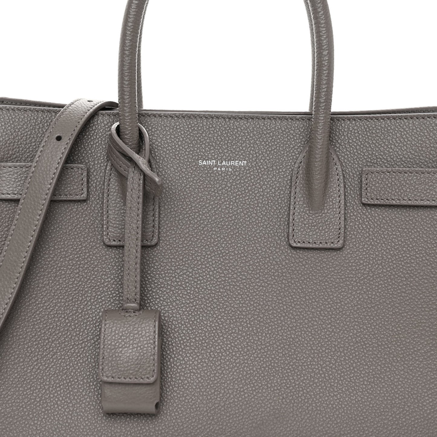 Grained Calfskin Baby Sac De Jour Fog