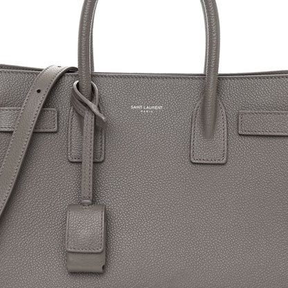 Saint Laurent Grained Calfskin Baby Sac De Jour Fog 7 of 9