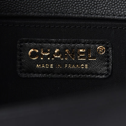 Chanel Caviar Quilted Medium Boy Flap Black 6 of 9