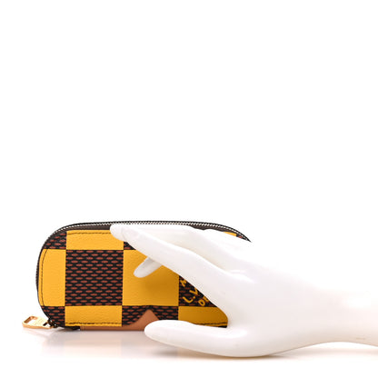 Louis Vuitton Damier Pop Zippered Sunglasses Case Jaune Mat 2 of 6