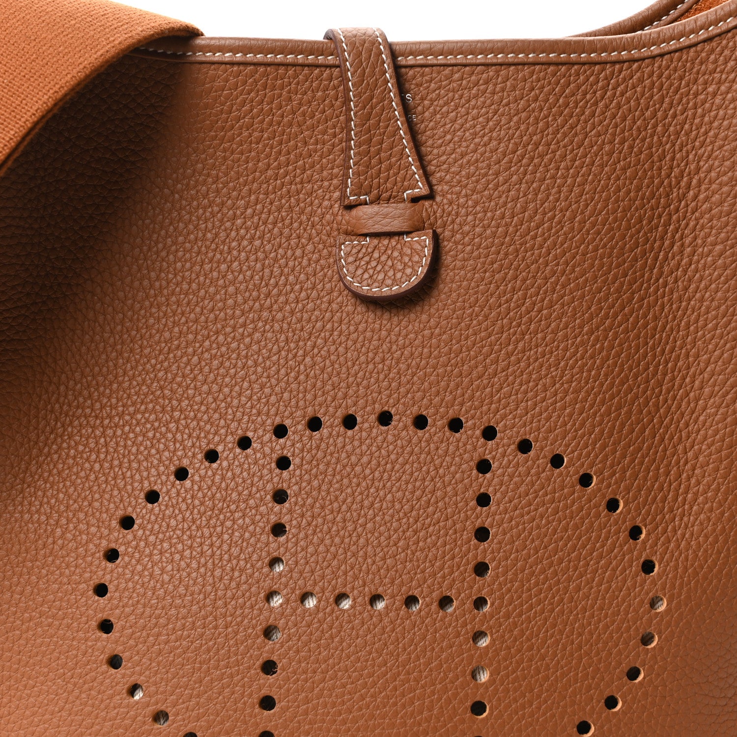 Hermes Taurillon Clemence Evelyne III PM Gold 8 of 10