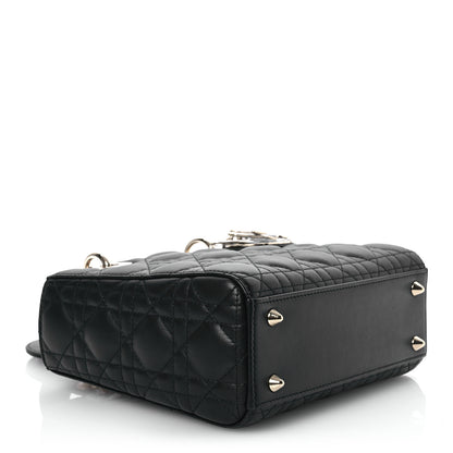 Christian Dior Lambskin Cannage Small My ABCDior Lady Dior Black 4 of 12