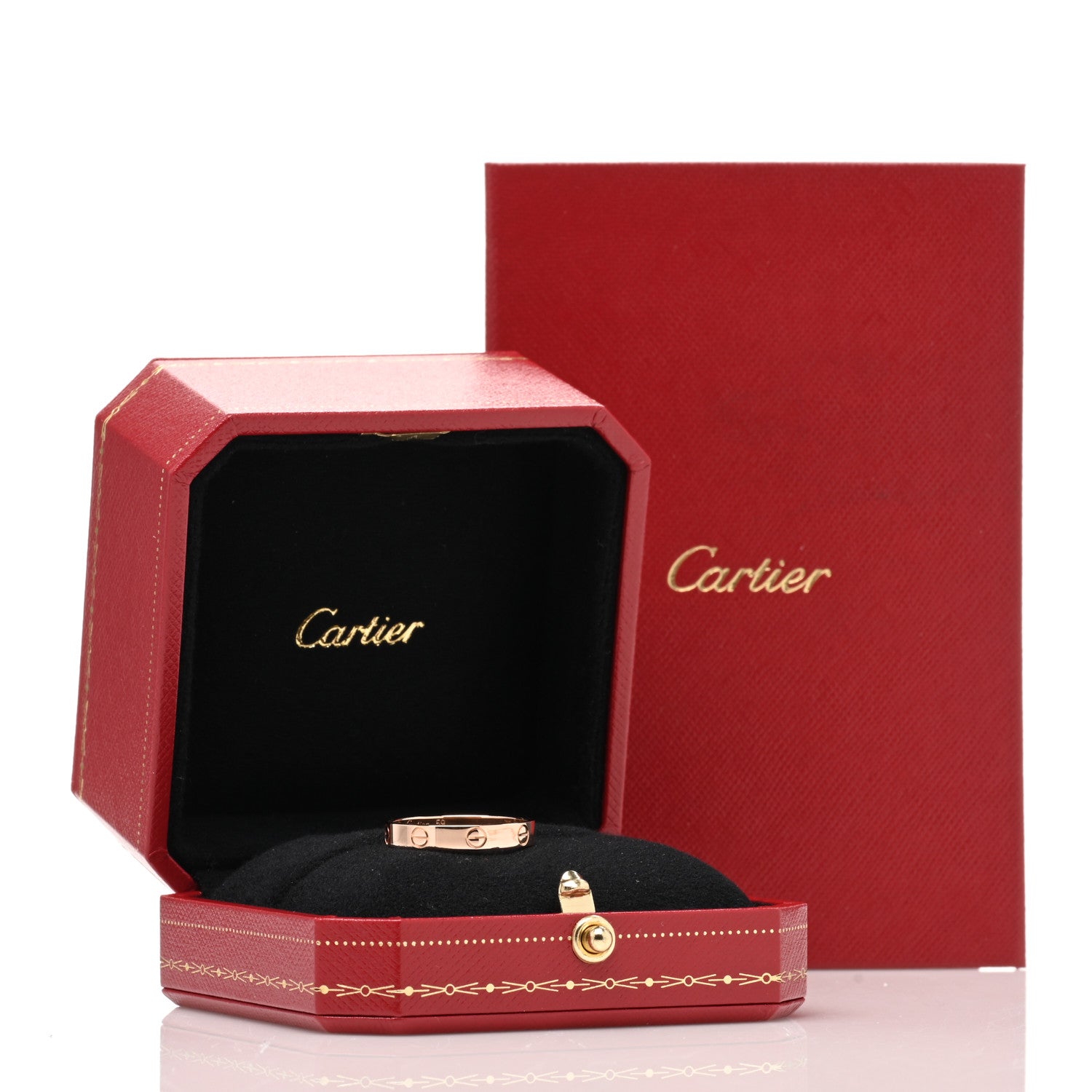 Cartier 18K Pink Gold 3.5mm LOVE Wedding Band Ring 59 8.75 5 of 5