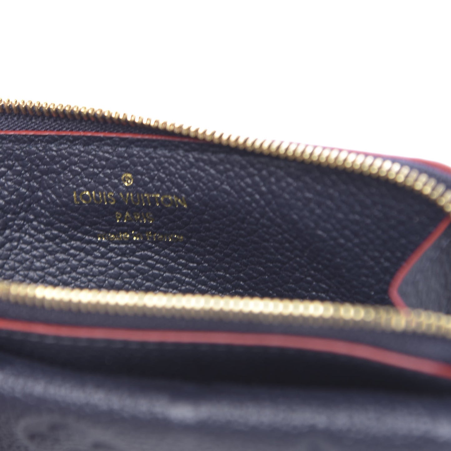 Empreinte Recto Verso Card Holder Marine Rouge