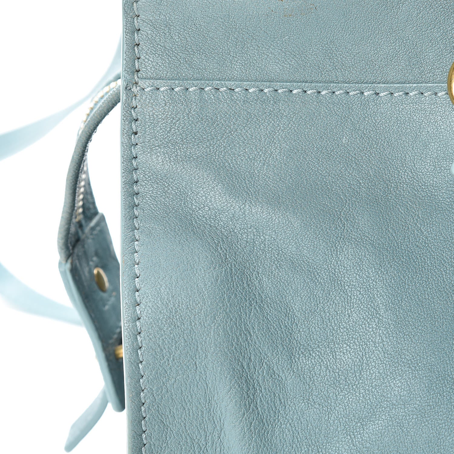 Saint Laurent Sheepskin Small Cabas ChYc Blue Glacier 22 of 22