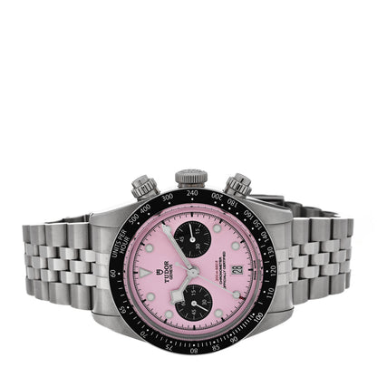 TUDOR Stainless Steel 41mm Black Bay Chronograph Automatic Watch Pink 79360N 2 of 5