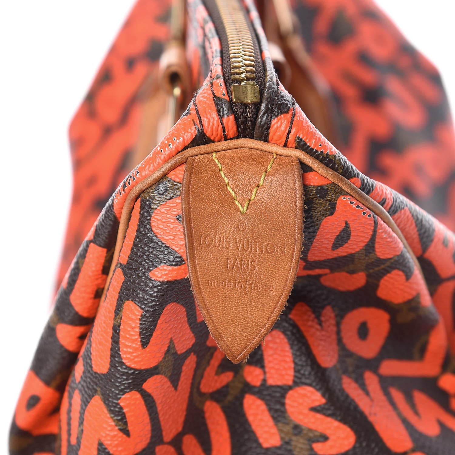 Louis Vuitton Monogram Graffiti Speedy 30 Orange 6 of 17