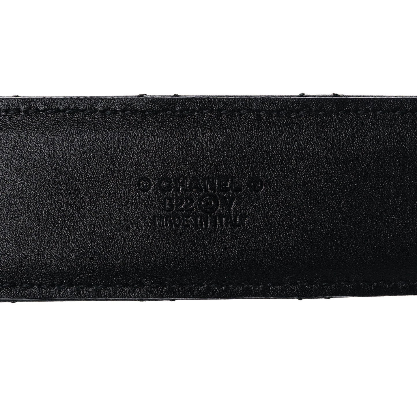 Lambskin Quilted CC Chain Belt 85 34 Black