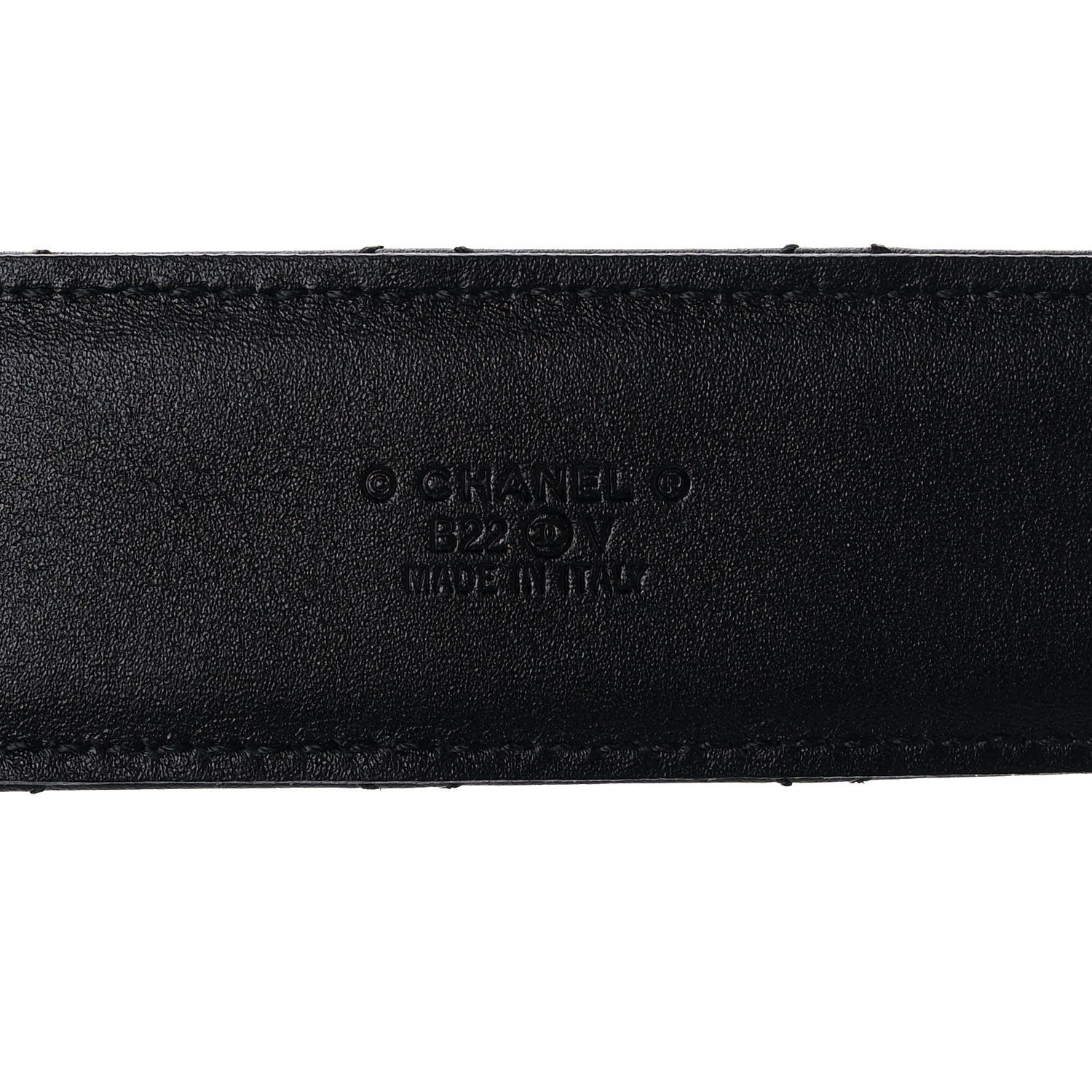 Chanel Lambskin Quilted CC Chain Belt 85 34 Black 5 of 9