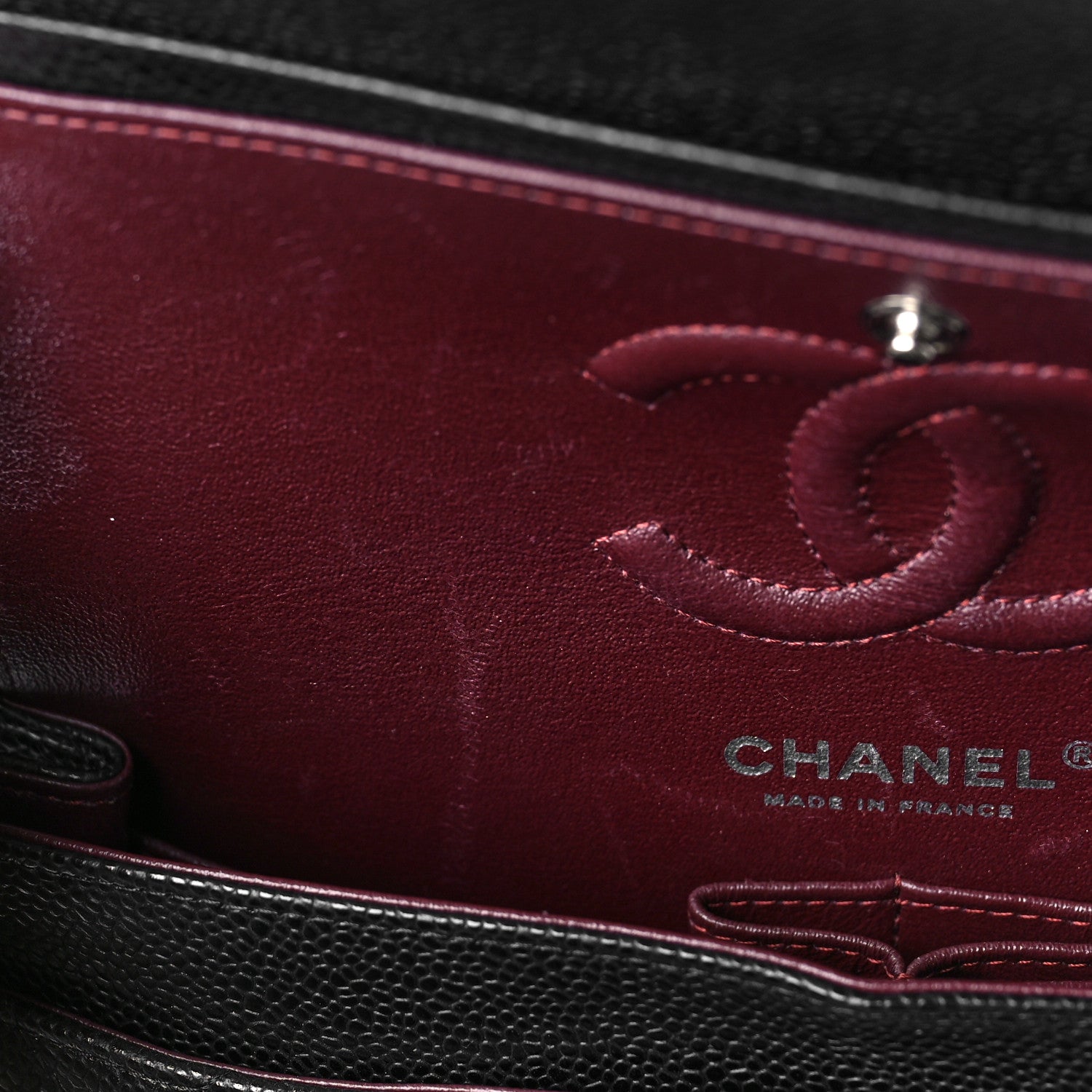 Chanel Caviar Quilted Small Double Flap Black 13 of 14