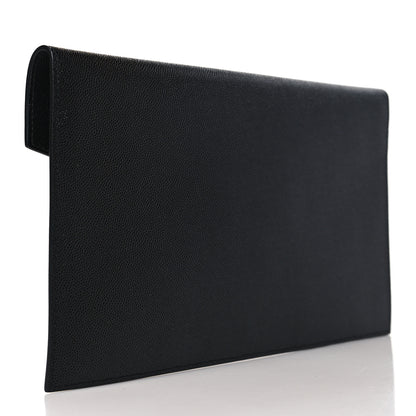 Saint Laurent Grain De Poudre Uptown Pouch Black 3 of 8
