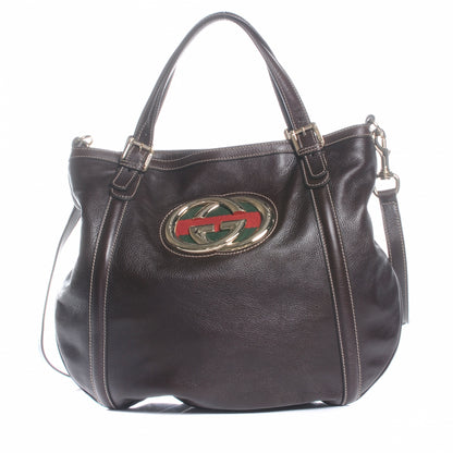 Gucci Leather Medium Britt Dark Brown 1 of 7