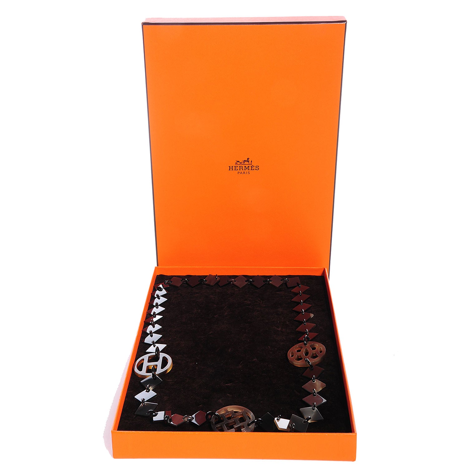 Hermes Buffalo Horn Lacquer Lena Necklace 6 of 6