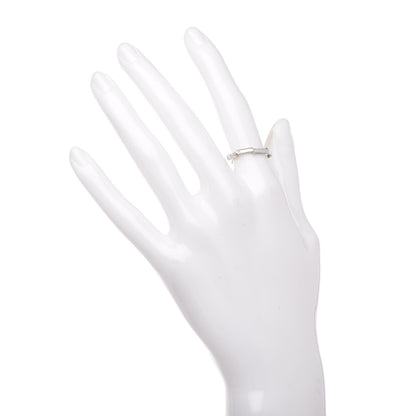 Gucci Platinum Diamond Link To Love Band Ring 50 5.25 2 of 5