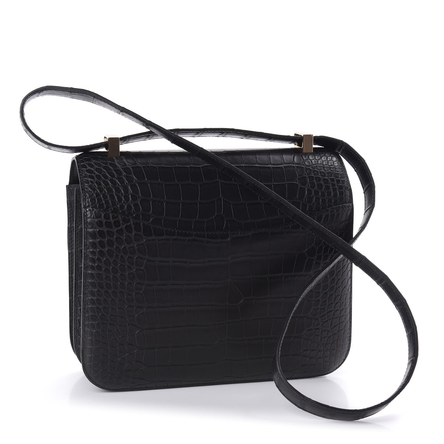 Hermes Matte Alligator Constance 24 Black 3 of 23
