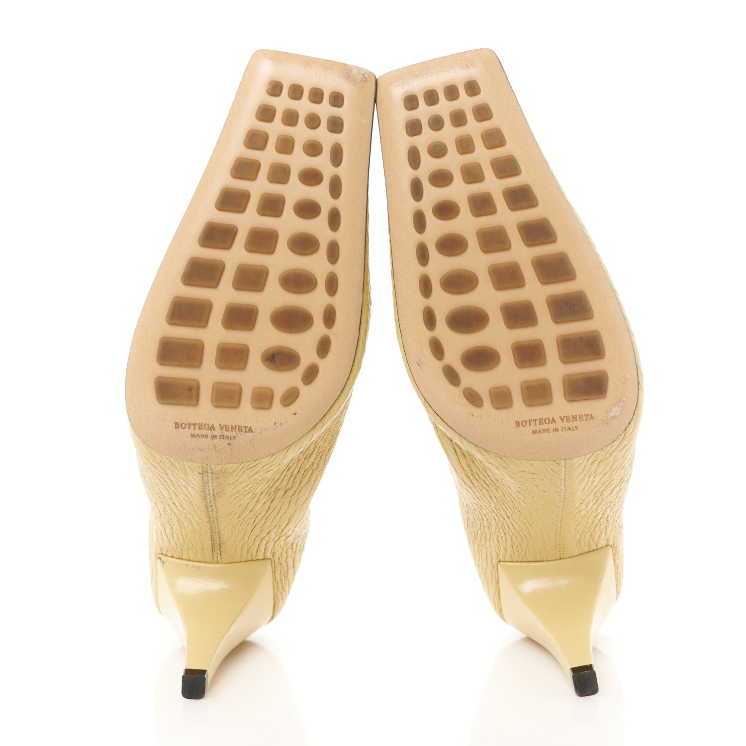 Bottega Veneta Crunch Calfskin Sharpei Pumps 36.5 Tapioca 6 of 16