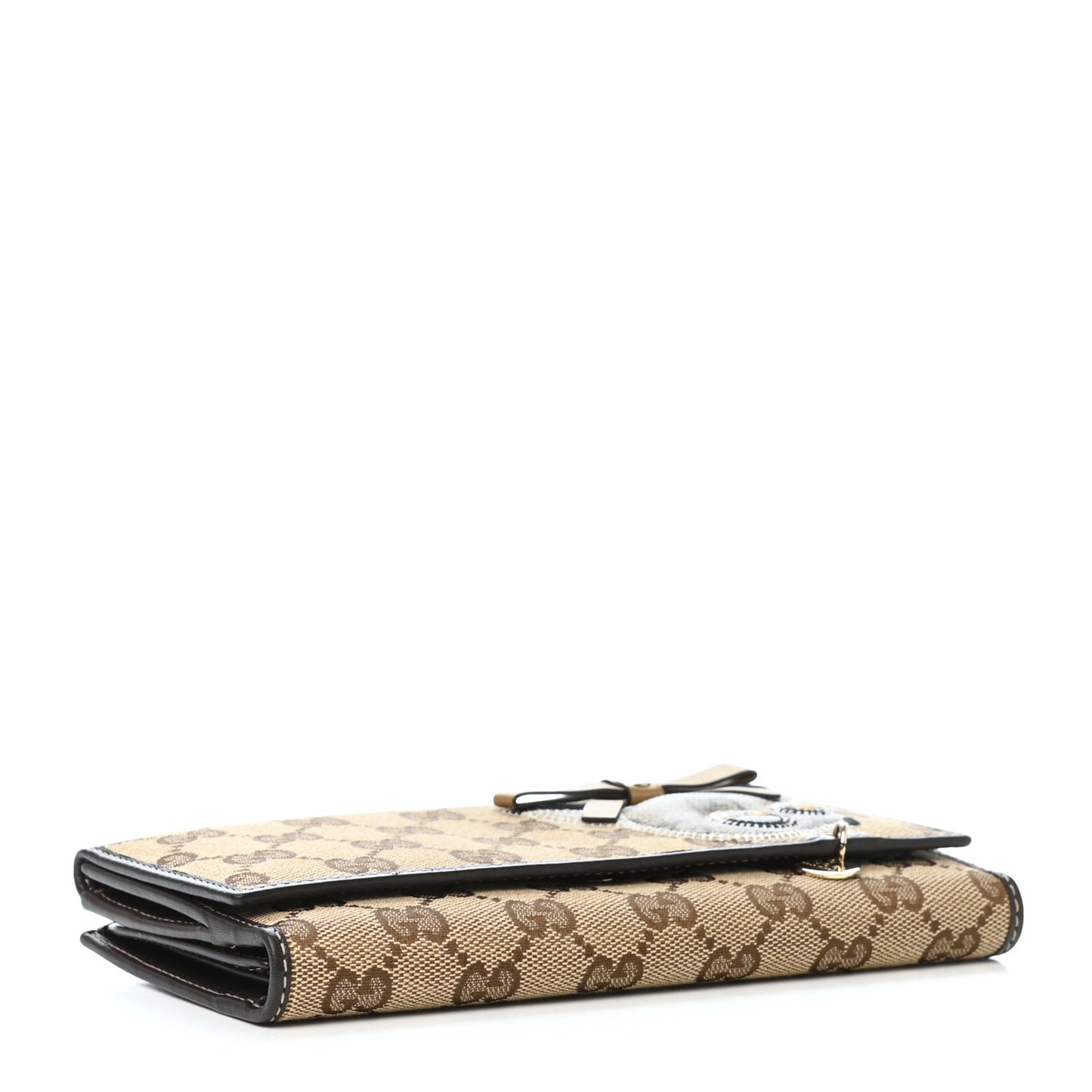 Monogram Guccioli Brando Chihuahua Continental Wallet Dark Brown
