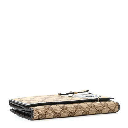 Gucci Monogram Guccioli Brando Chihuahua Continental Wallet Dark Brown 4 of 10