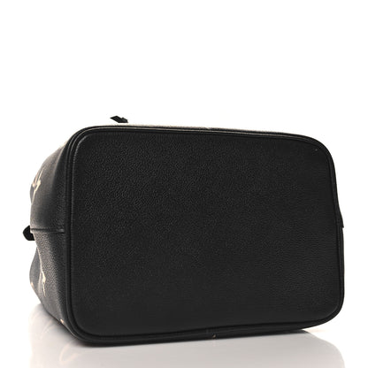 Louis Vuitton Empreinte Monogram Giant Neonoe MM Black Beige 5 of 10