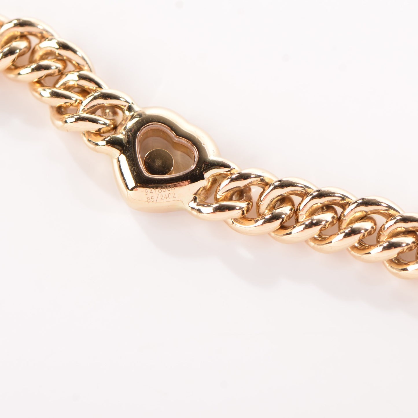 18K Yellow Gold Happy Diamonds Icons Heart Bracelet
