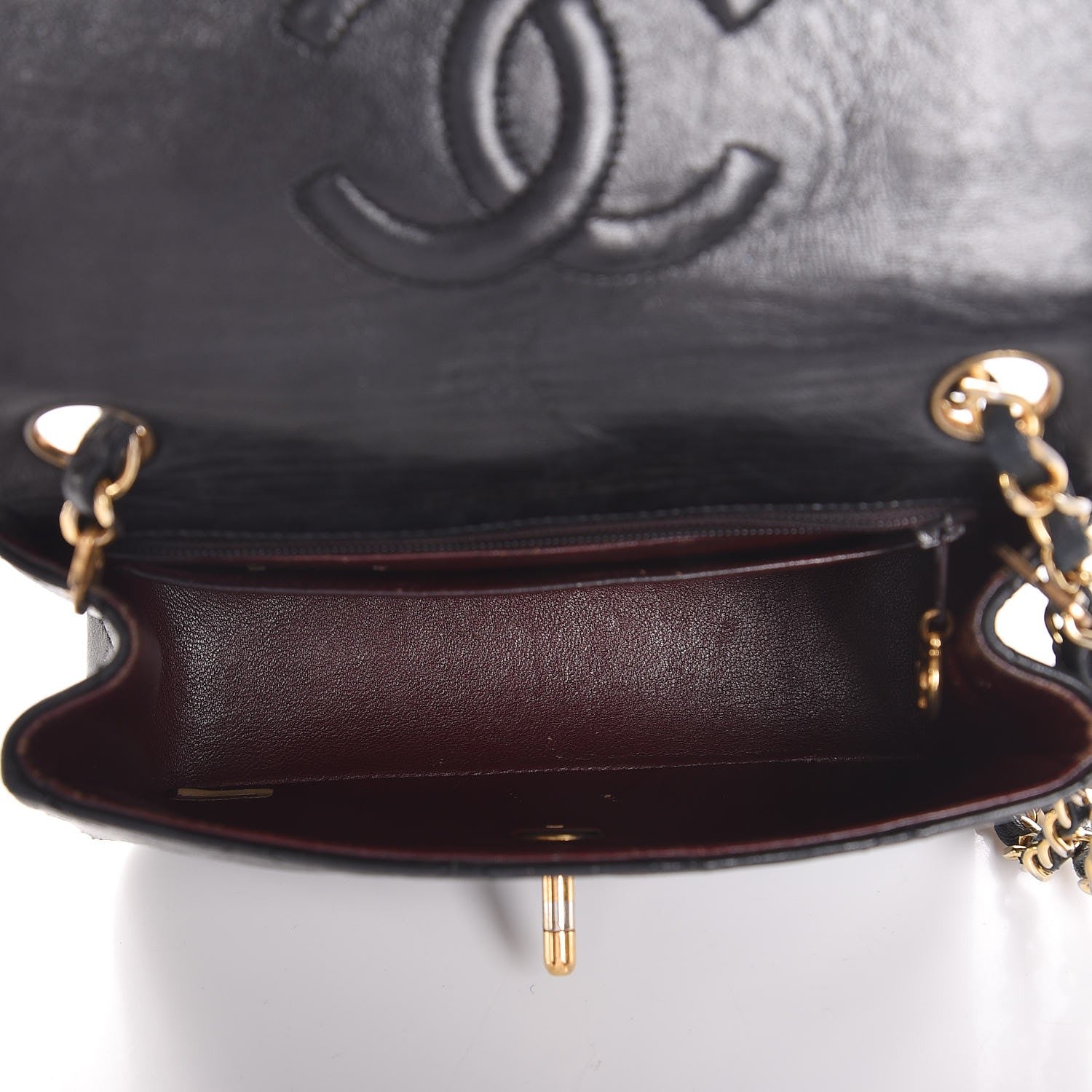 Chanel Lambskin Quilted Mini Square Flap Black 5 of 21