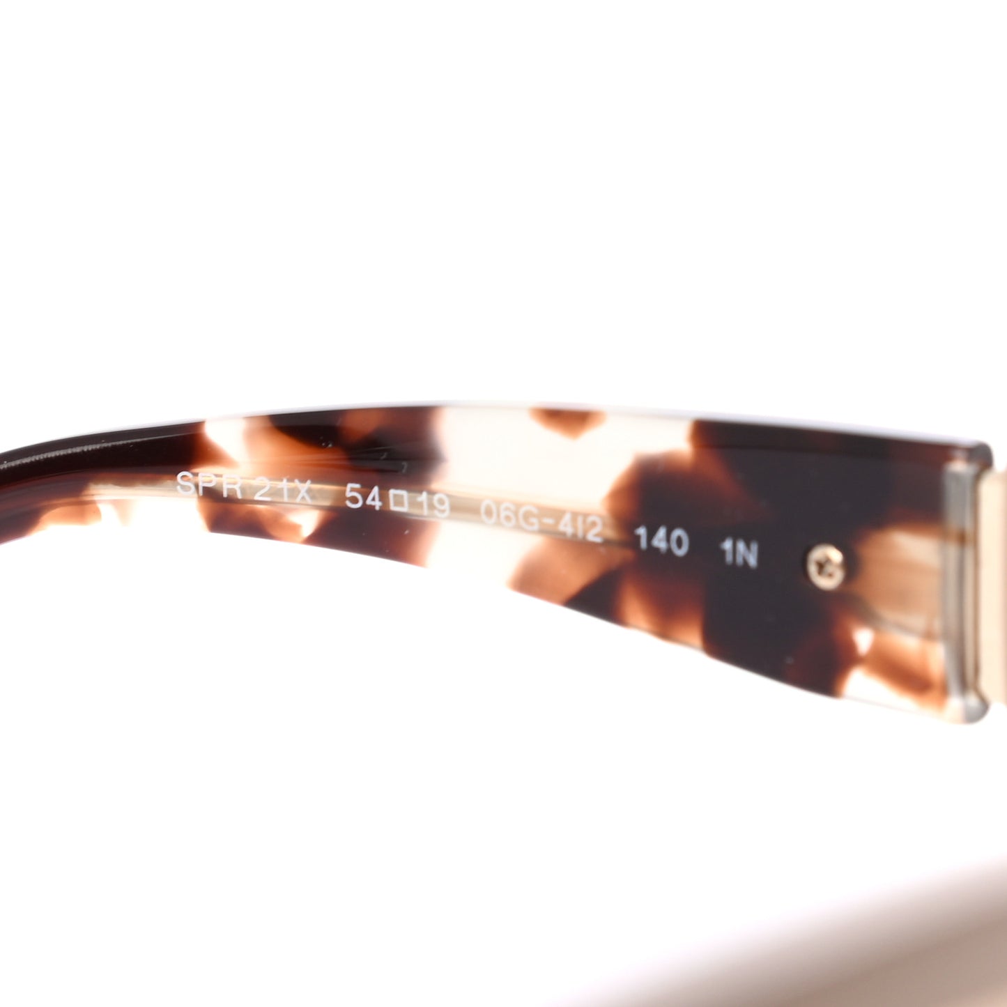 Oversized Monochrome Sunglasses SPR 21X Beige Tortoise