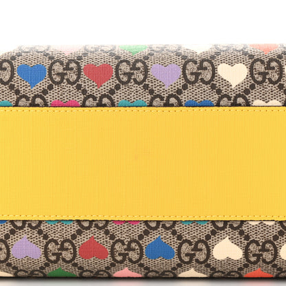 Gucci GG Supreme Monogram Hearts Childrens Tote Beige Ebony Multicolor Freesia 11 of 11