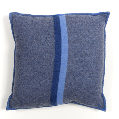 Louis Vuitton Wool Cashmere Cushion Pillow Blue Gray 2 of 4