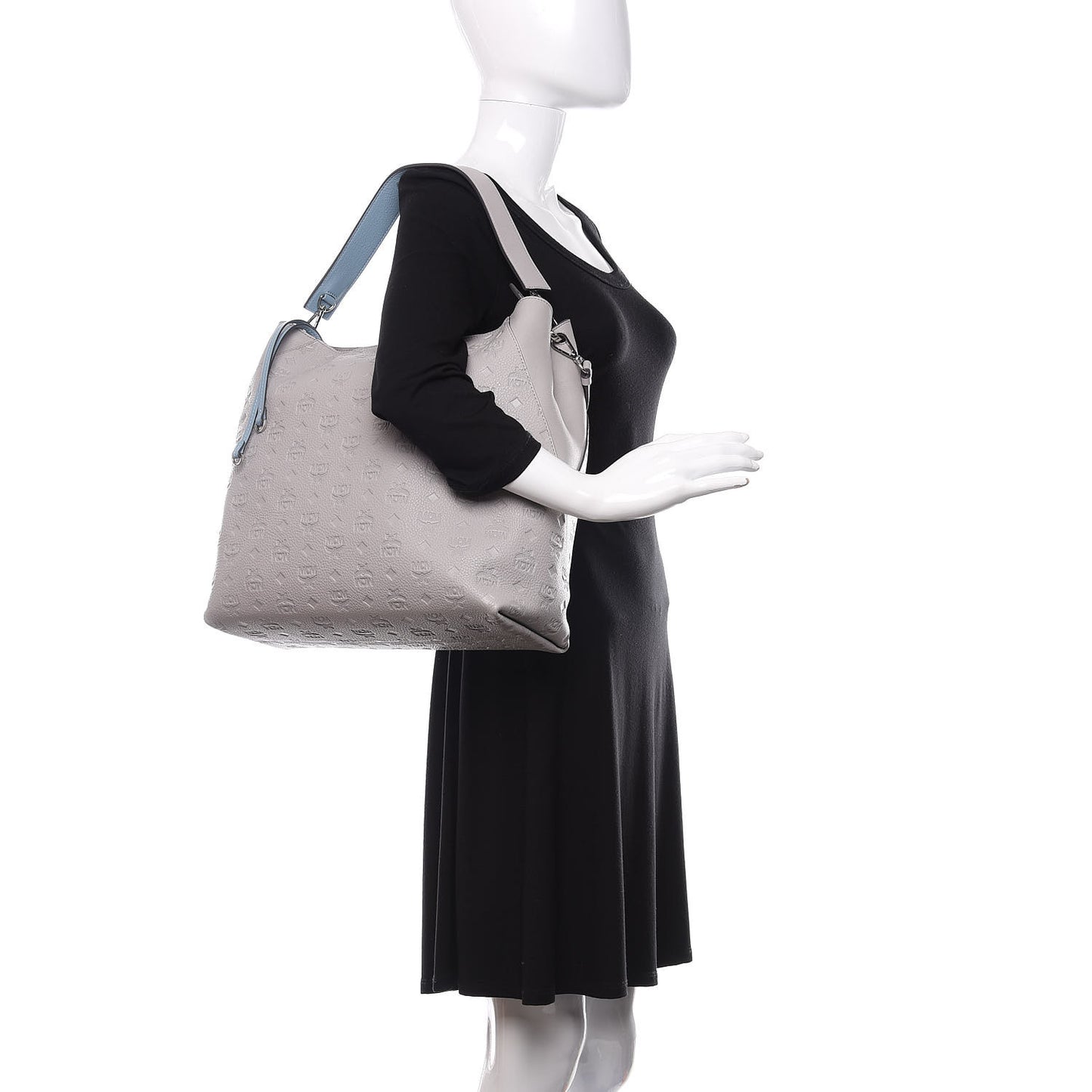 Calfskin Ottomar Monogram Large Klara Hobo Dove