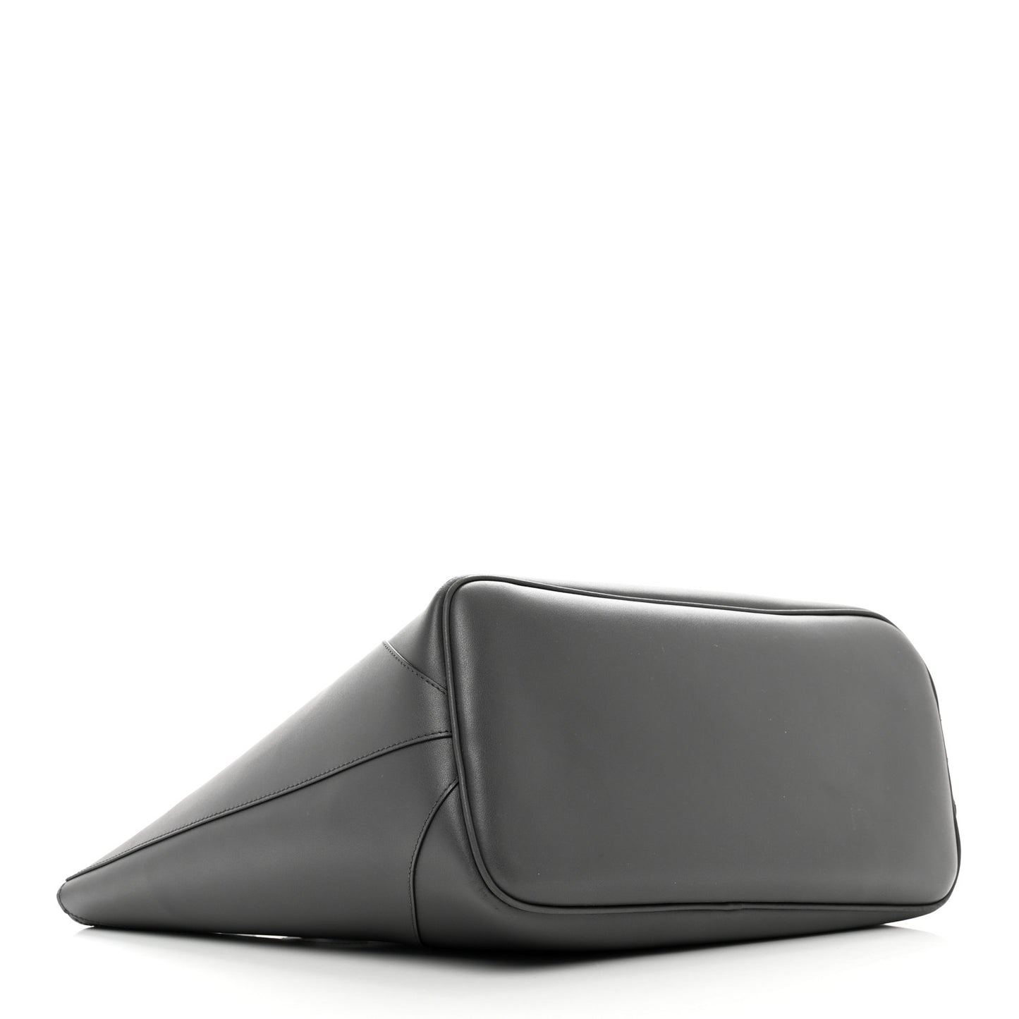 Smooth Calfskin Wing Shopper Tote Grey