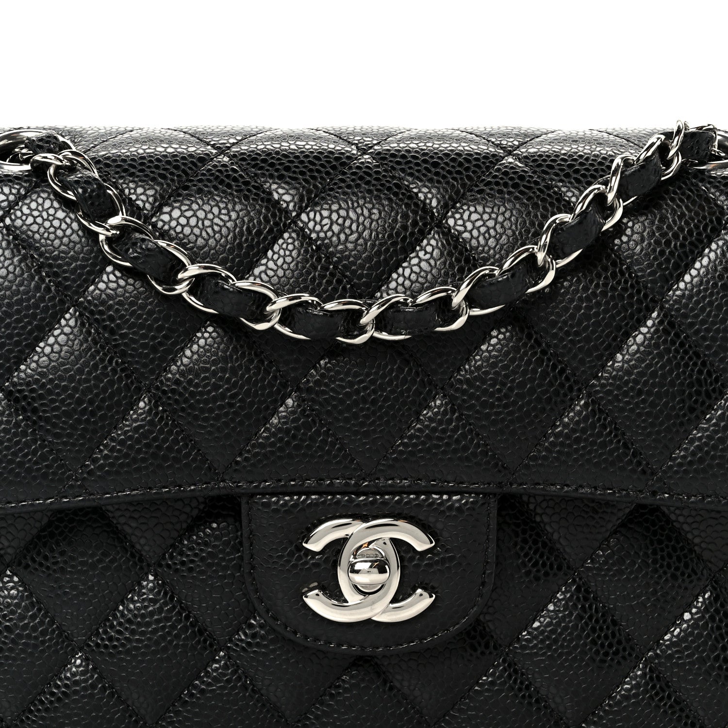 Chanel Caviar Quilted Small Double Flap Black 9 of 12