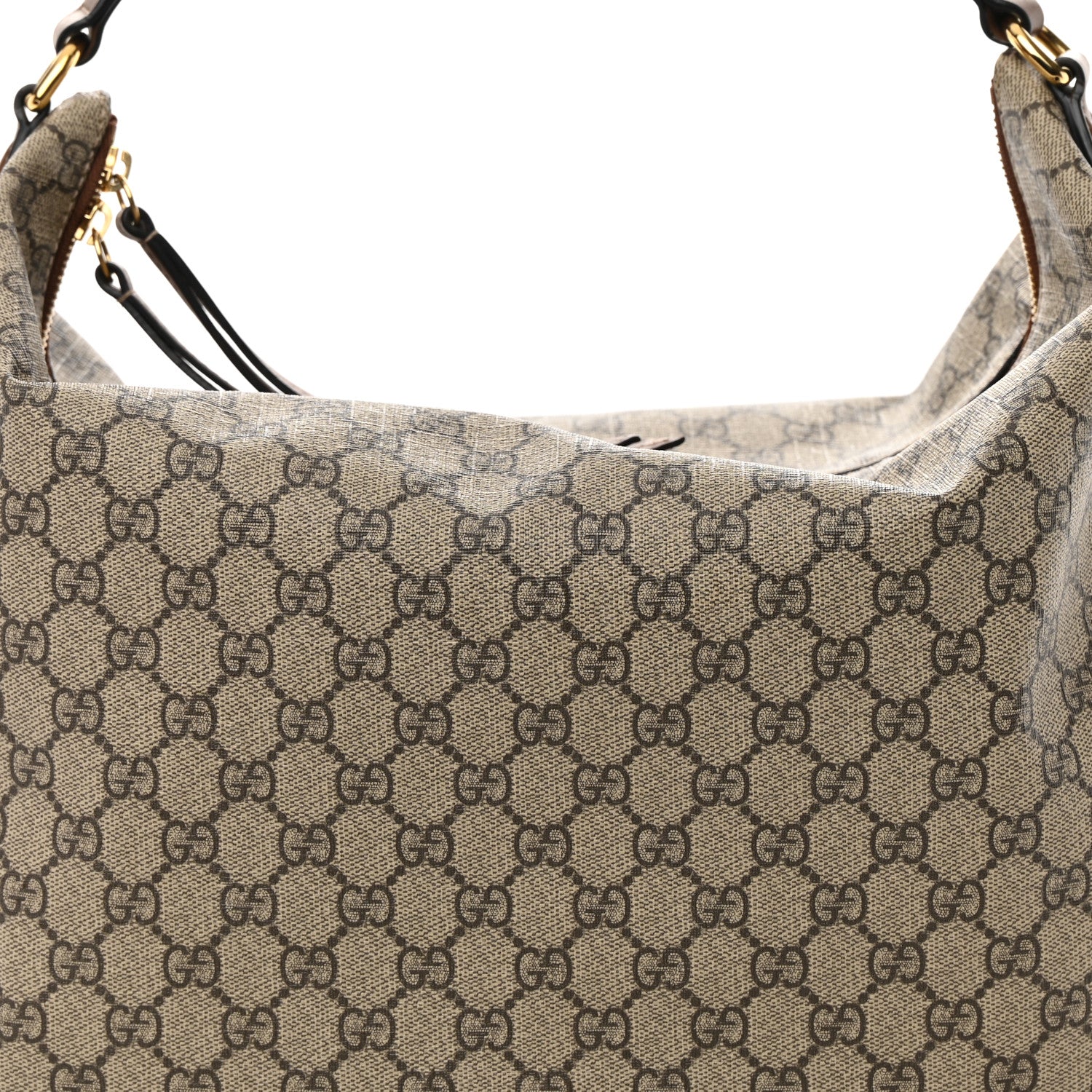 Gucci GG Supreme Monogram Large Linea A Hobo Light Brown 8 of 12