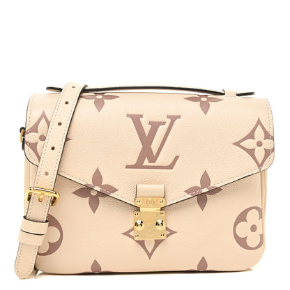 Louis Vuitton Empreinte Monogram Giant Pochette Metis Creme Bois De Rose 1 of 10