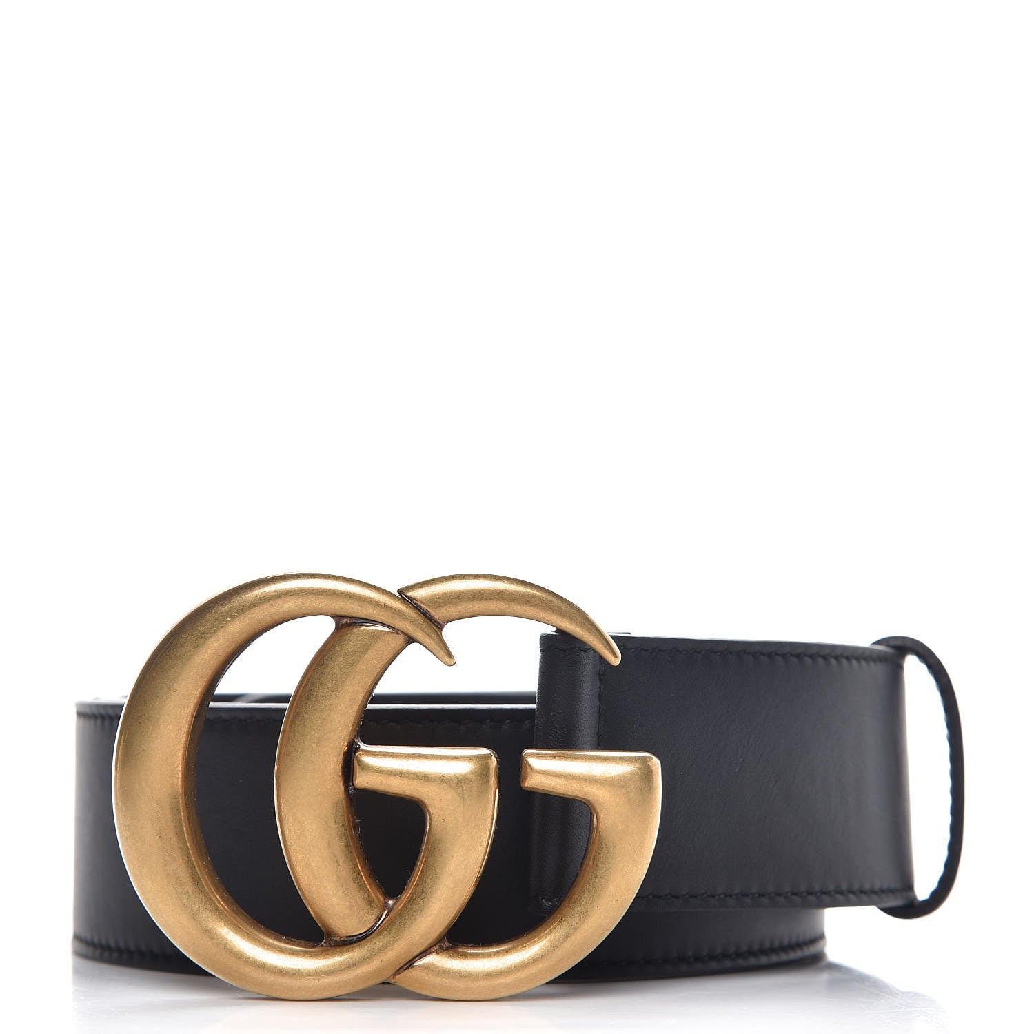 Gucci Calfskin Double G 40mm Belt 85 34 Black 1 of 6