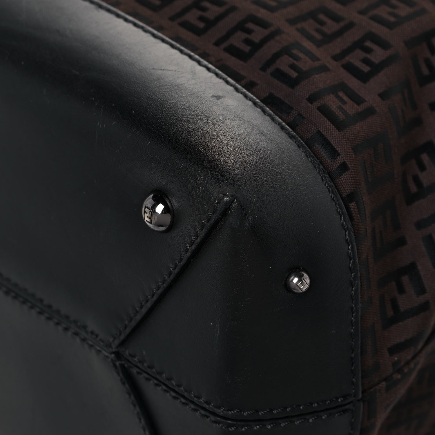 Fendi Zucchino Tote Dark Brown 11 of 13