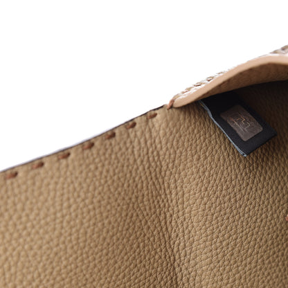 Fendi Cuoio Romano Selleria Bi-Color Clutch Mou Deserto 7 of 13