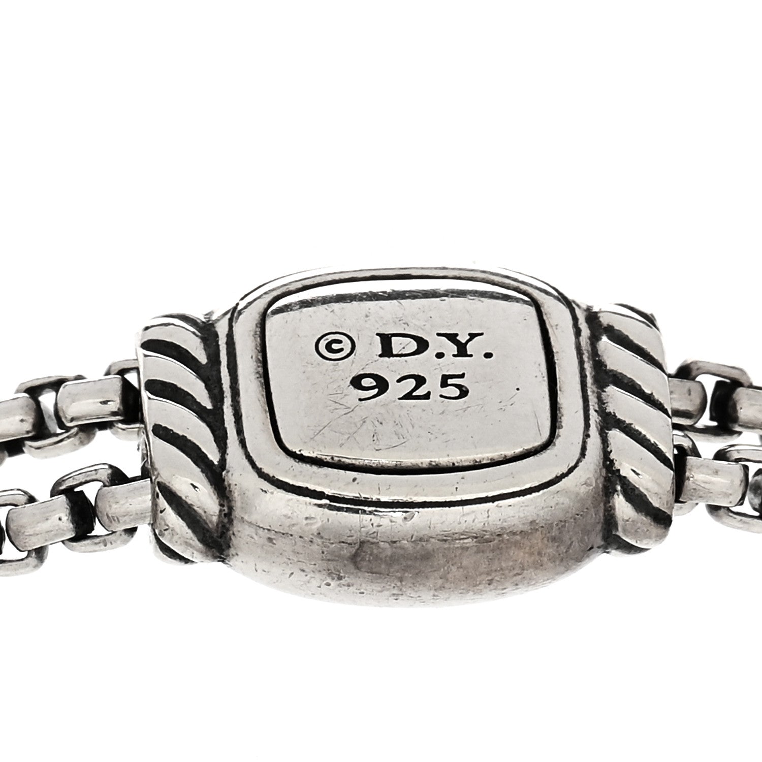 David Yurman Sterling Silver Diamond 9mm Chatelaine Petite Pave Bracelet 3 of 3