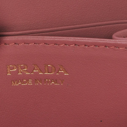 Prada Vitello Move Metal Coin Purse Geranio 6 of 10