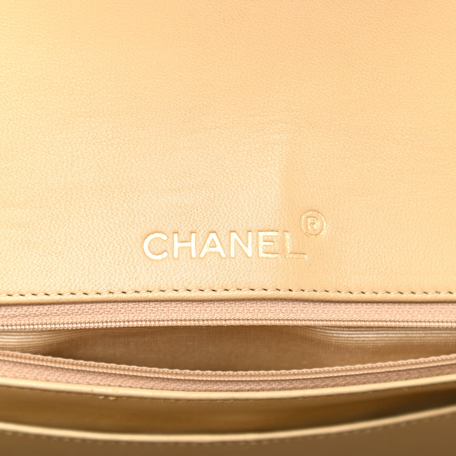 Chanel Lambskin Quilted Small Single Flap Beige 5 of 11