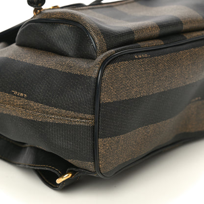 Fendi Coated Canvas Pequin Drawstring Backpack Tobacco 8 of 19